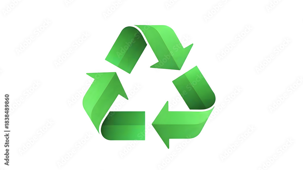 Obraz premium recycle symbol on white background