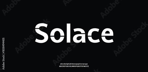 solace Modern serif font with minimalist curves and soft edges, ideal for branding, logos, and editorial design
