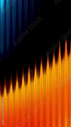 Abstract Blue and Orange Jagged Lines background