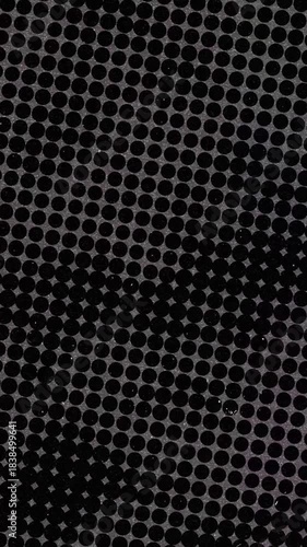 Black Circles Pattern with Halftone Effect abstract