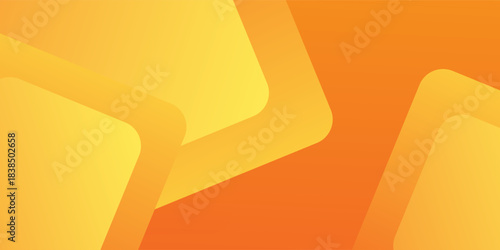 Abstract orange and yellow geometric background. Dynamic shapes composition. Cool background design for posters. Vector illustration