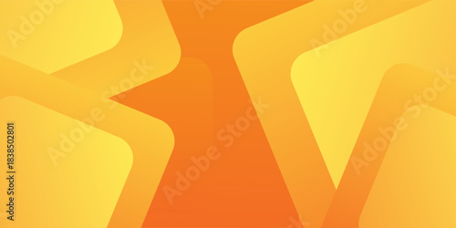 Abstract orange and yellow geometric background. Dynamic shapes composition. Cool background design for posters. Vector illustration