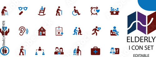  elderly icon vector illustration . A graceful portrait celebrating the beauty, wisdom, and strength that come with aging.
A warm reminder that every wrinkle carries a lifetime of stories.
