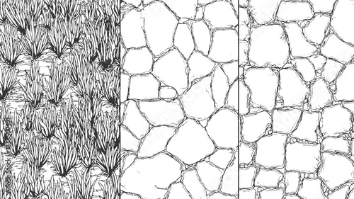 Black and white textured background with speckled pattern and rough surface abstract