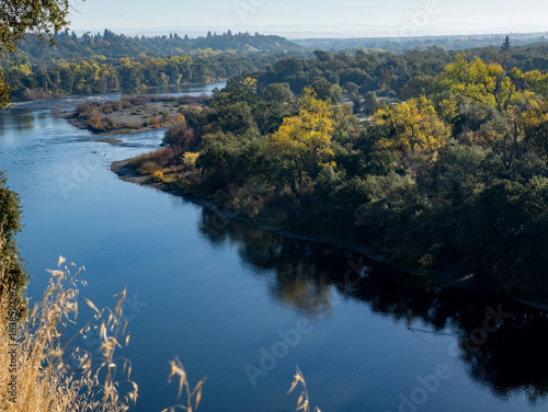 Scenic view at American river Sacramento area