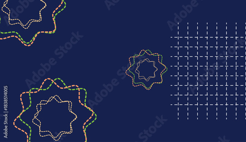 Abstract blue background with geometric pattern. Vector illustration. Eps 10 file.