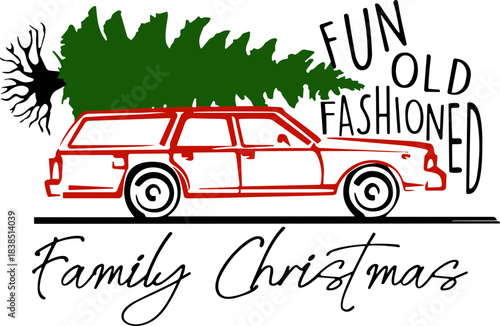 Fun old fashioned family Christmas svg png, Christmas Vacation svg, Christmas family svg
