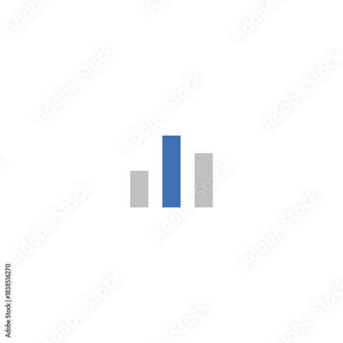 Financial Multi-Level Data Bar Chart Icon