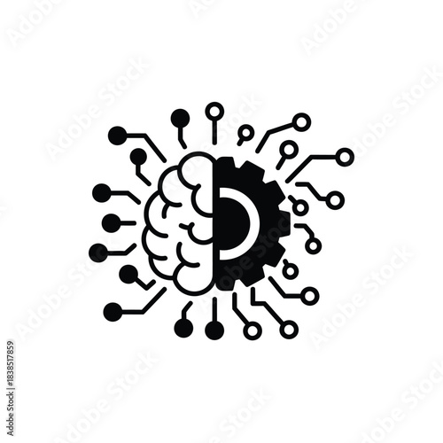 Abstract representation of artificial intelligence and machine learning concepts