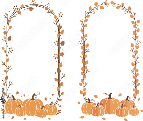 Thanksgiving Floral template vector file 3
