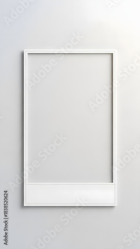 Clean Vertical Photo Frame Mockup for Instagram Story - Minimalist 9:16 Design Template