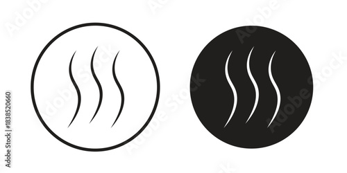 Smoke steam silhouette icon line illustration background. icon concept vector