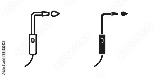 Welding icon line illustration background. icon concept vector