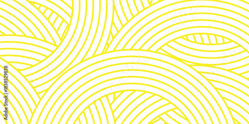 Pasta background, spaghetti abstract geometric pattern. Macaroni yellow poster. Wavy abstract pattern. Pasta vector illustration