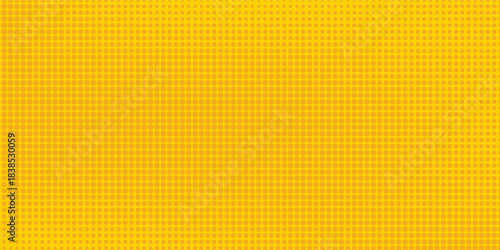 Dots halftone yellow orange color pattern gradient texture with technology digital background. Dots pop art comics with summer background.modern