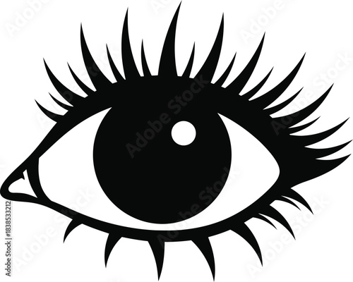 Eyelash Eye Vector Illustration