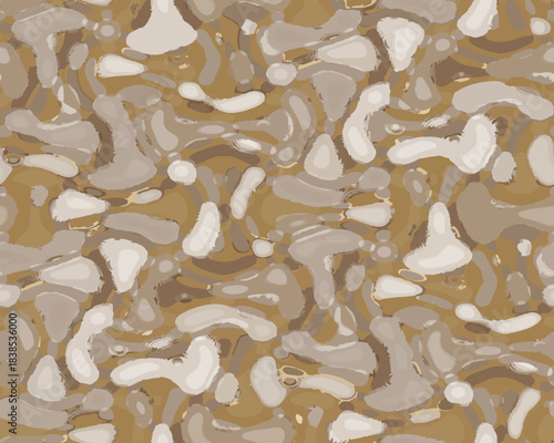 Full Seamless Abstract Pattern Fabric Print. Repeat Texture Design for Woman Dress Shawl Scarf and Linens. Endless Vector Design Background.