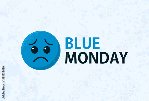 minimalist “Blue Monday” card design with bold lettering and a simple icon.
Theme Clean, contemporary, emotionally neutral. for Marketing posts, awareness content, digital campaigns.