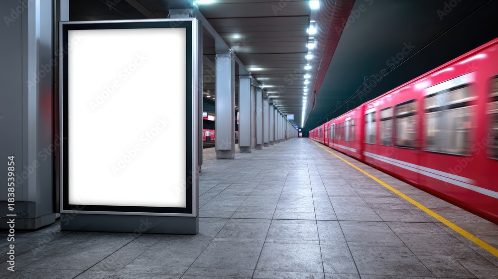 Fototapeta premium Empty Subway Station