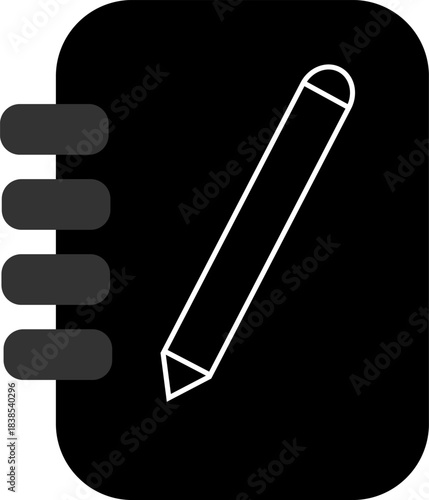 Abstract geometric shape with vibrant color accents and silhouette style