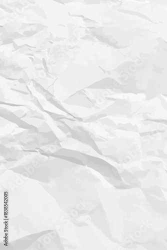 White clean crumpled paper
