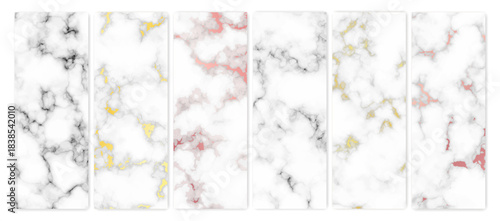 Set of marble texture backgrounds