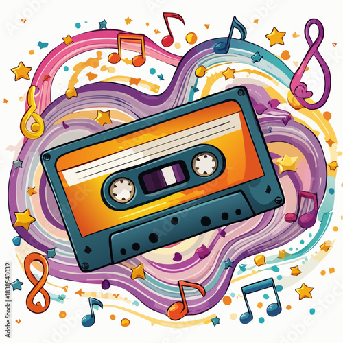 retro audio cassette