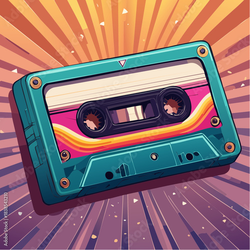 retro audio cassette
