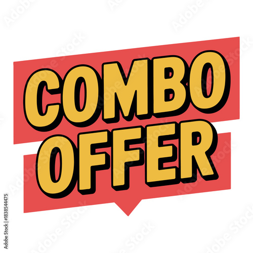 A bright red banner displays the words "COMBO OFFER" in bold yellow letters.
