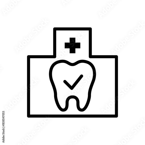 歯科をイメージした医療系アイコン