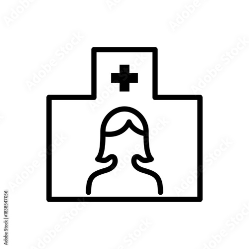 婦人科をイメージした医療系アイコン