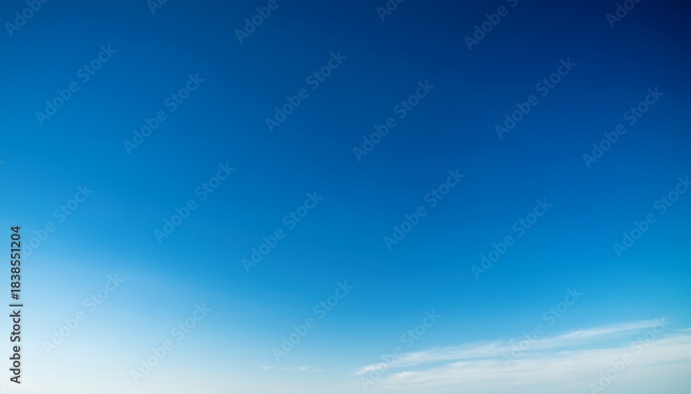 Obraz premium Blue Clear Sky Gradient Background