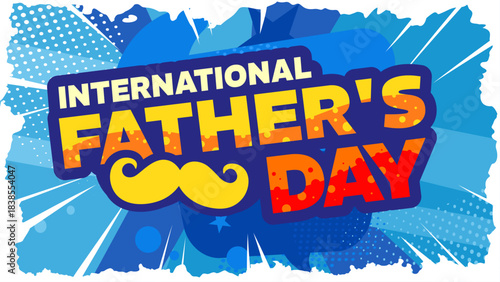 International father's day comic banner