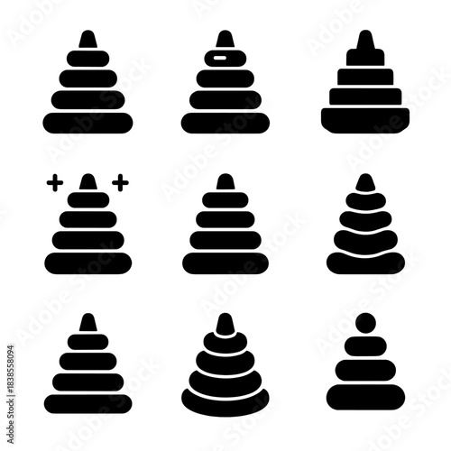 Abstract geometric pyramid pattern with shading effect