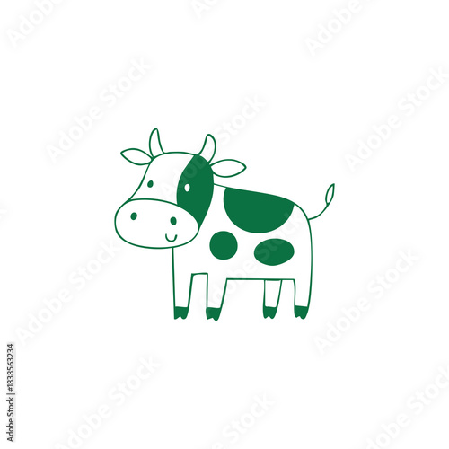 Green Cow Icon