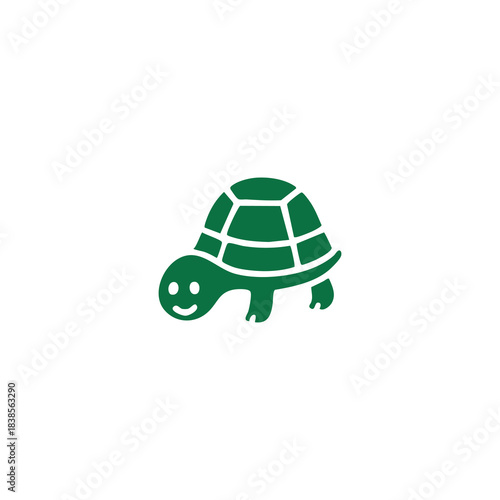 Green Cartoon Turtle Illustration