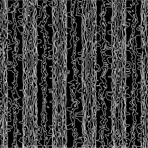 Full Seamless Vertical Lines Texture Pattern. Black And White Vector. Women Dress Fabric Print. Design for Textile and Home Decoration. 