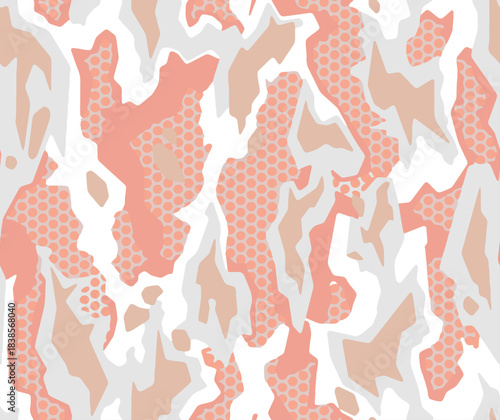Full seamless camouflage texture skin pattern vector for decor and textile. Army masking design for hunting fashion fabric print and wallpaper. 