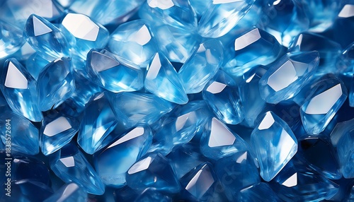 Blue Crystal Background