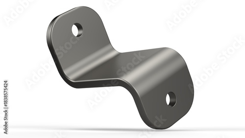 Clamping Bracket. Isolated. White background. 3D render