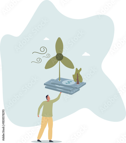 presenting way to reduce CO2 emission footprint through carbon offset, credit and forest conservation.life and employment of people.