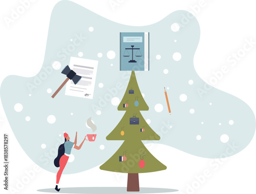 Justice and social rights attorney with law knowledge.flat vector illustration.life and employment of people.