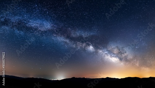 majestic milky way galaxy night sky astrophotography