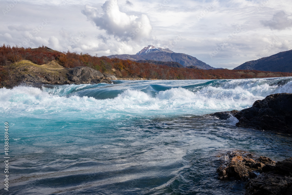 Fototapeta premium river in patagonia