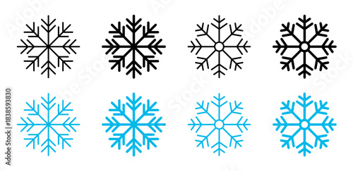 Snow icon set