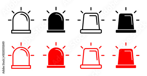 Siren icon set
