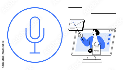 Voice recognition integrated into online learning platforms. Voice technology aids education, enhancing accessibility and engagement. Ideal for e-learning, virtual presentations, webinars