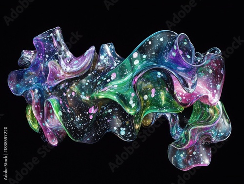 Colorful abstract shape res...
