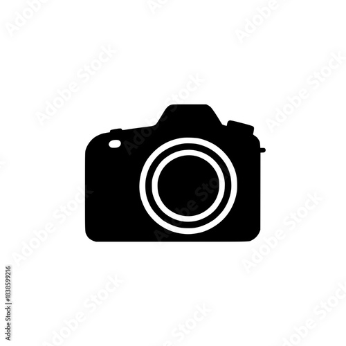 digital camera on white background