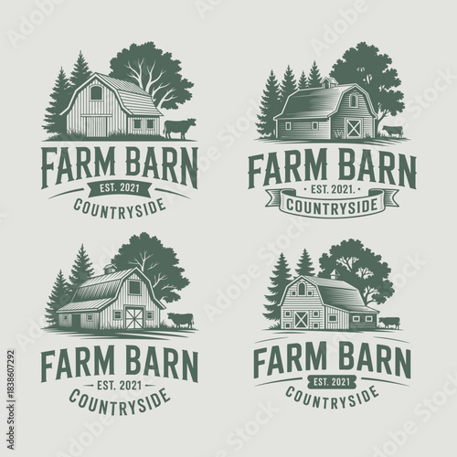 Set of Country Farm logo.
